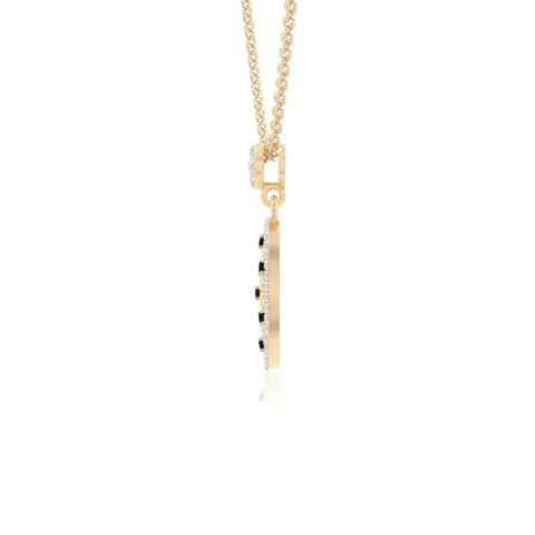 natural black-onyx infinity love knot necklaces in yellow gold vermeil 