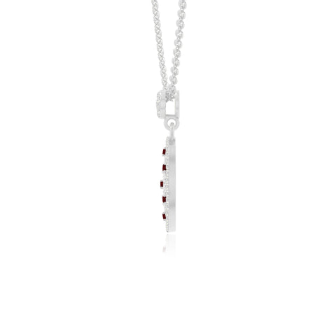 natural garnet infinity love knot necklaces in sterling silver 