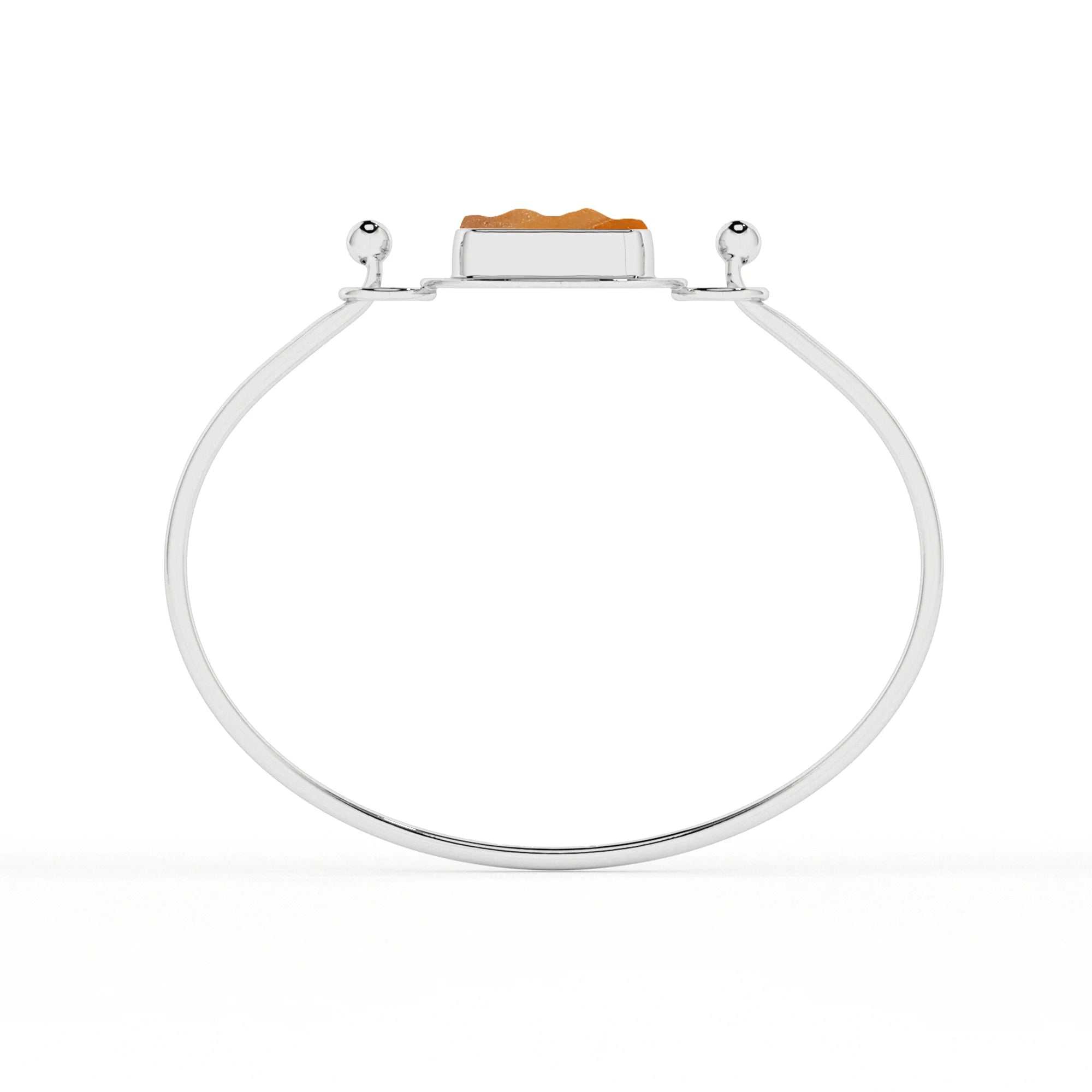 natural citrine rough shape twister bracelet