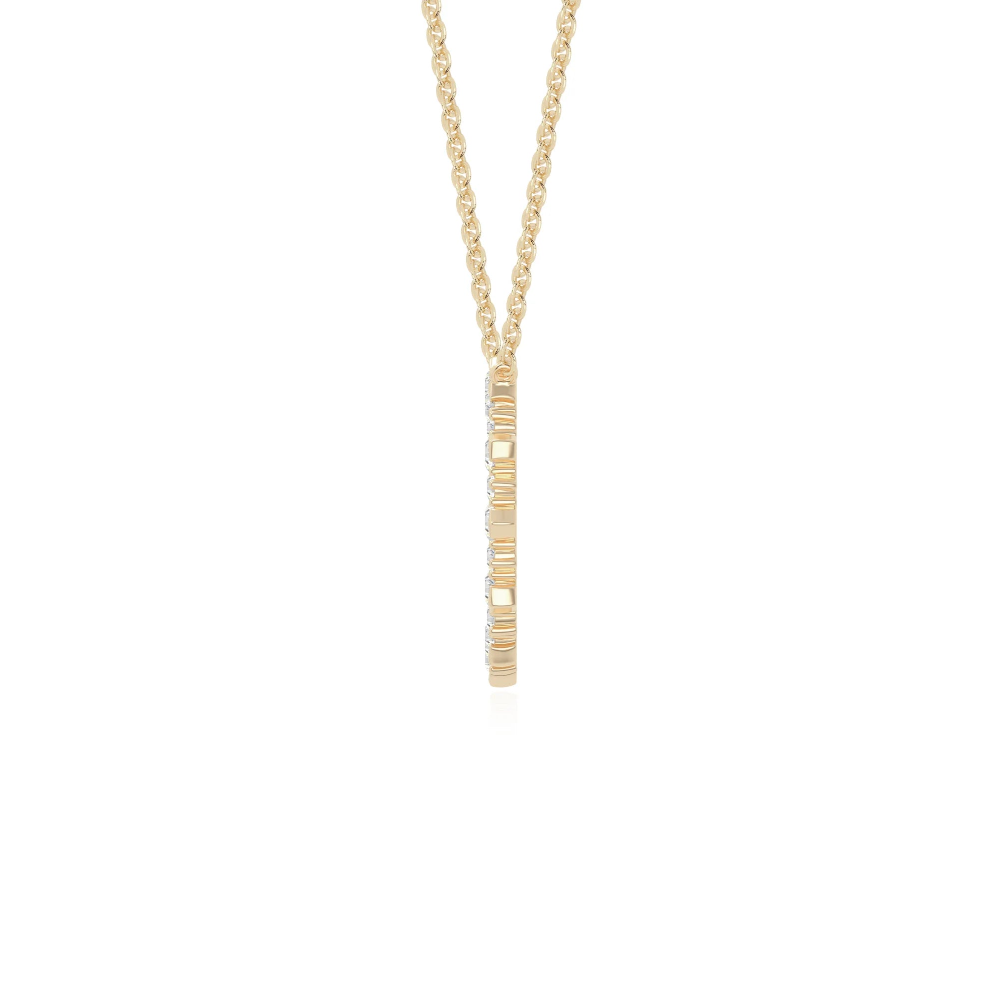 moissanite sun necklaces in yellow gold vermeil 