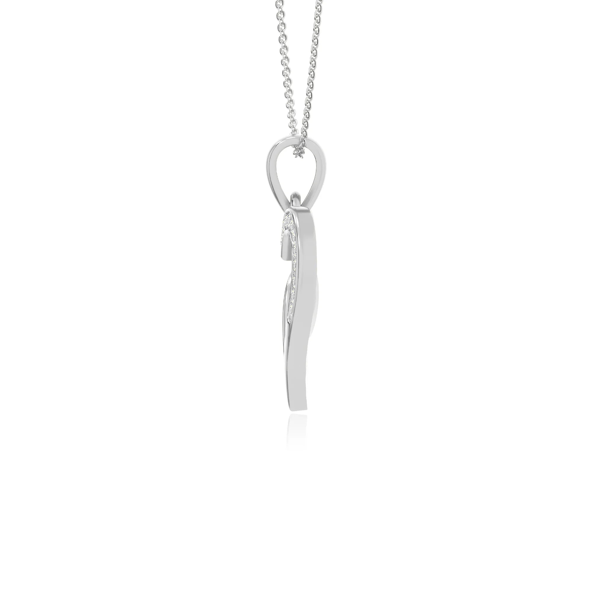 moissanite infinity necklaces in sterling silver 