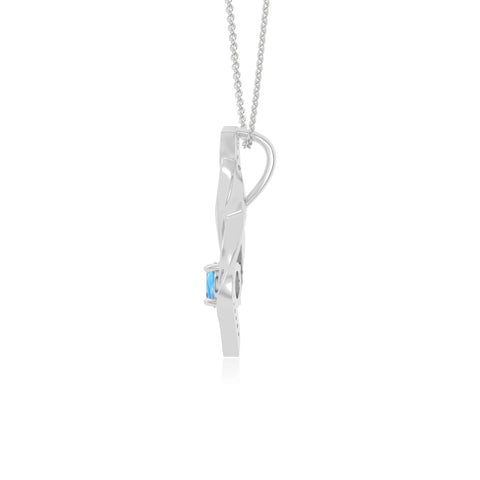 natural labradorite infinity necklaces in sterling silver 