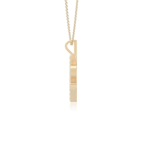 moissanite pisces zodiac sign necklaces in yellow gold vermeil 