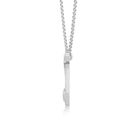 moissanite Initials necklaces in sterling silver 