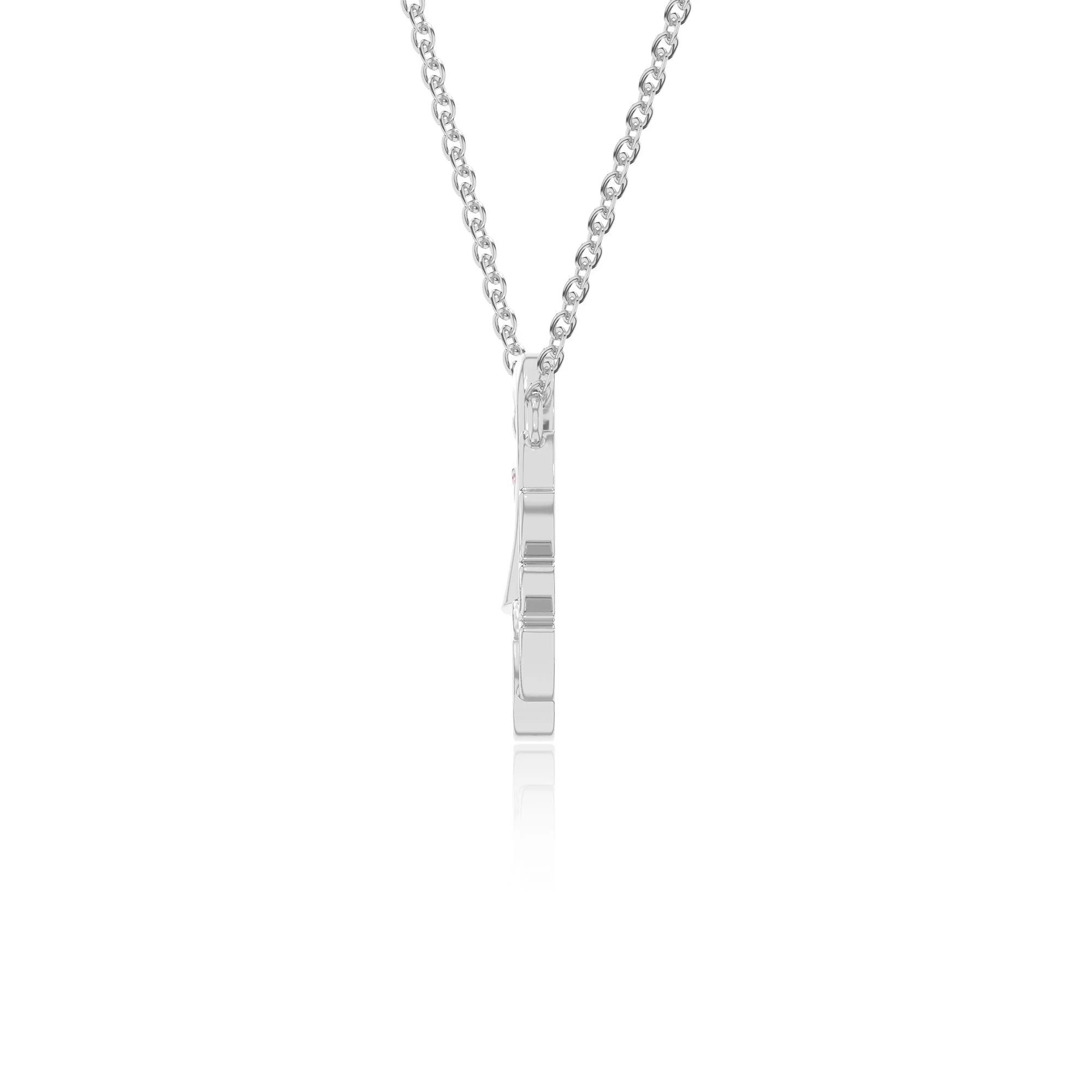 natural pink-tourmaline mother child swan necklaces in sterling silver 