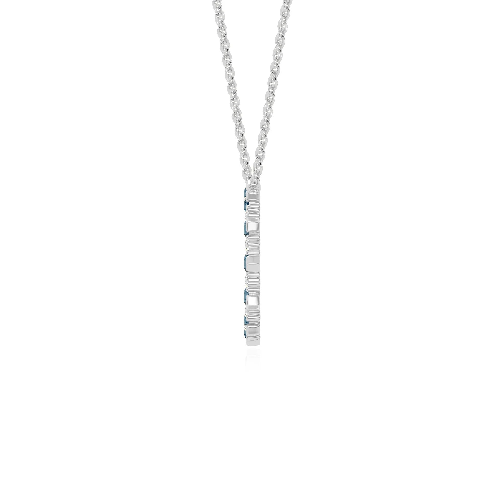 natural london-blue-topaz sun necklaces in sterling silver 