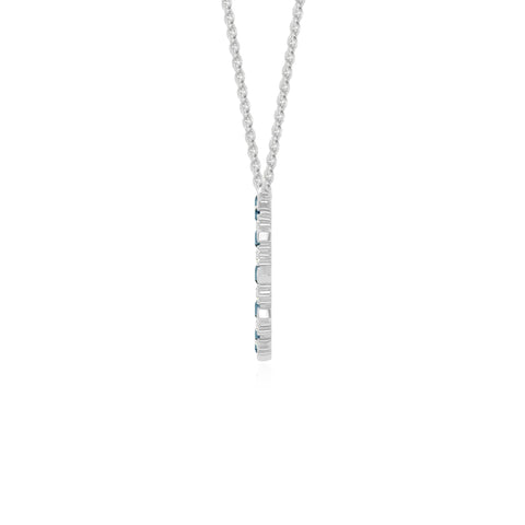 natural london-blue-topaz sun necklaces in sterling silver 
