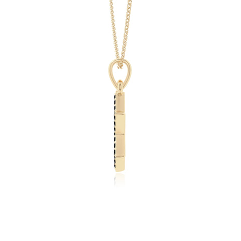natural black-onyx star of david necklaces in yellow gold vermeil 