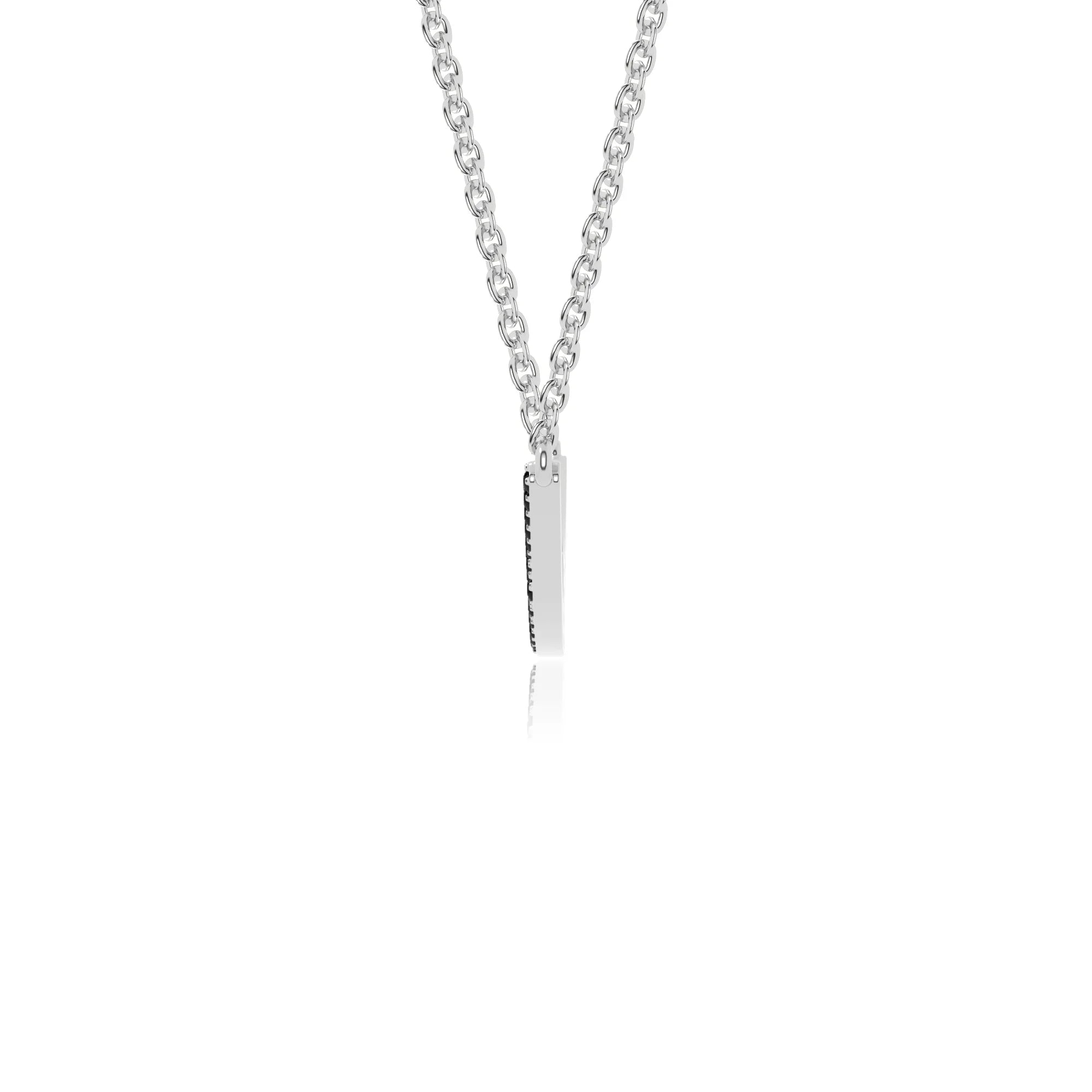 natural black-onyx bypass curved bar necklaces in sterling silver 