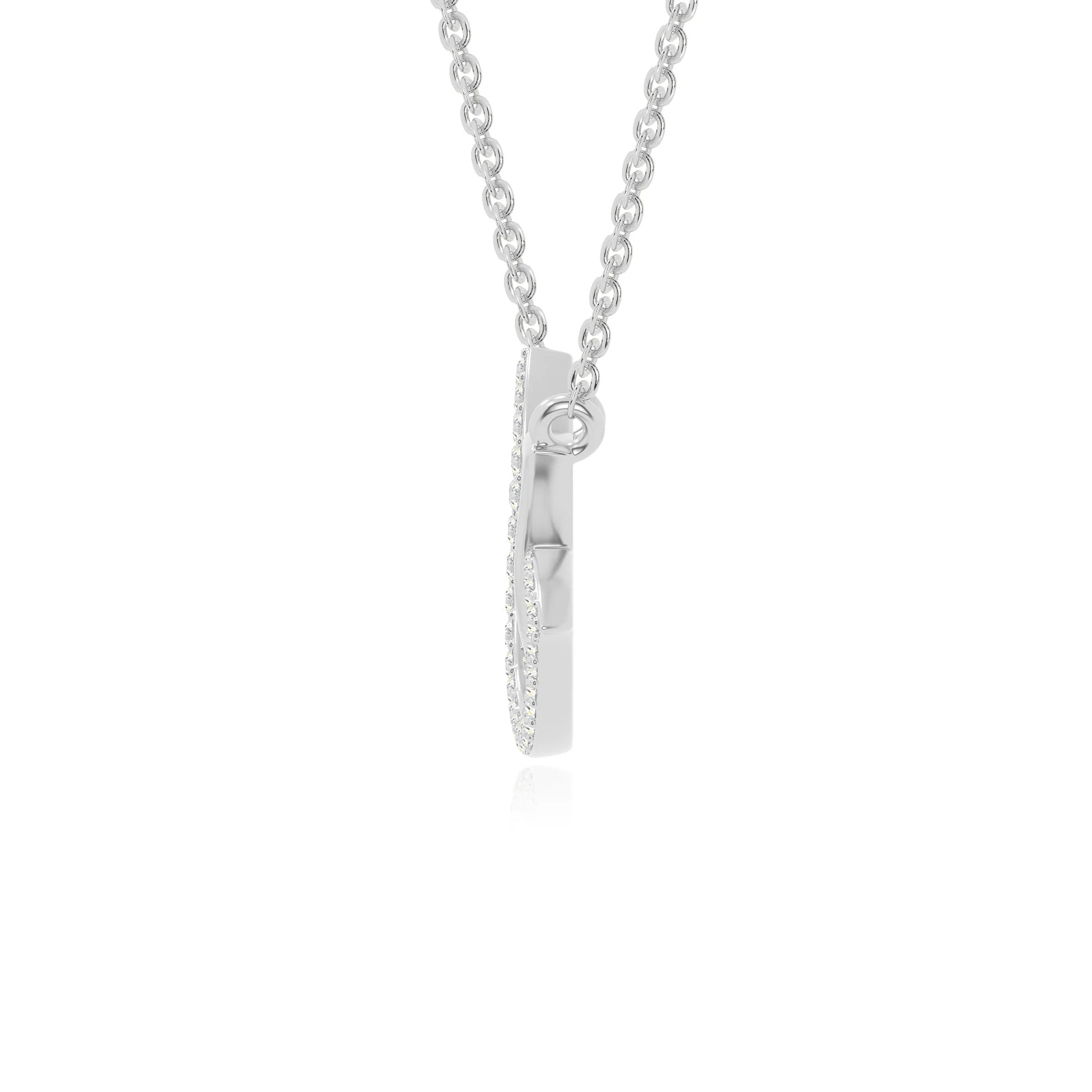 moissanite lotus flower necklaces in sterling silver 