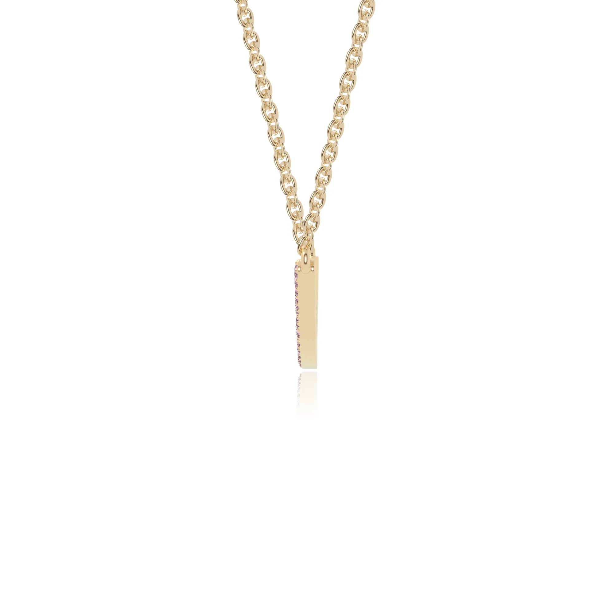 natural pink-tourmaline bypass curved bar necklaces in yellow gold vermeil 