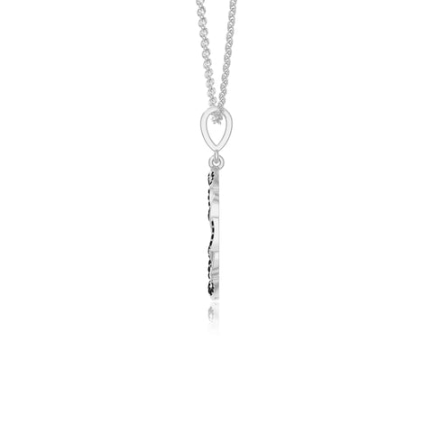 natural black-onyx infinity love knot necklaces in sterling silver 