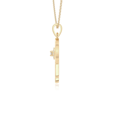 moissanite evil eye hamsa hand necklaces in yellow gold vermeil 