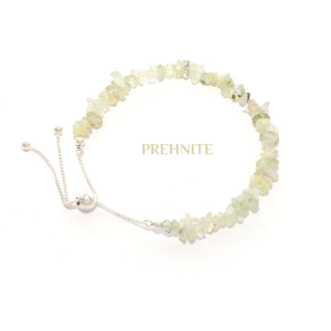 natural prehnite rough shape bolo bracelet