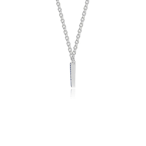 natural blue-sapphire bypass curved bar necklaces in sterling silver 