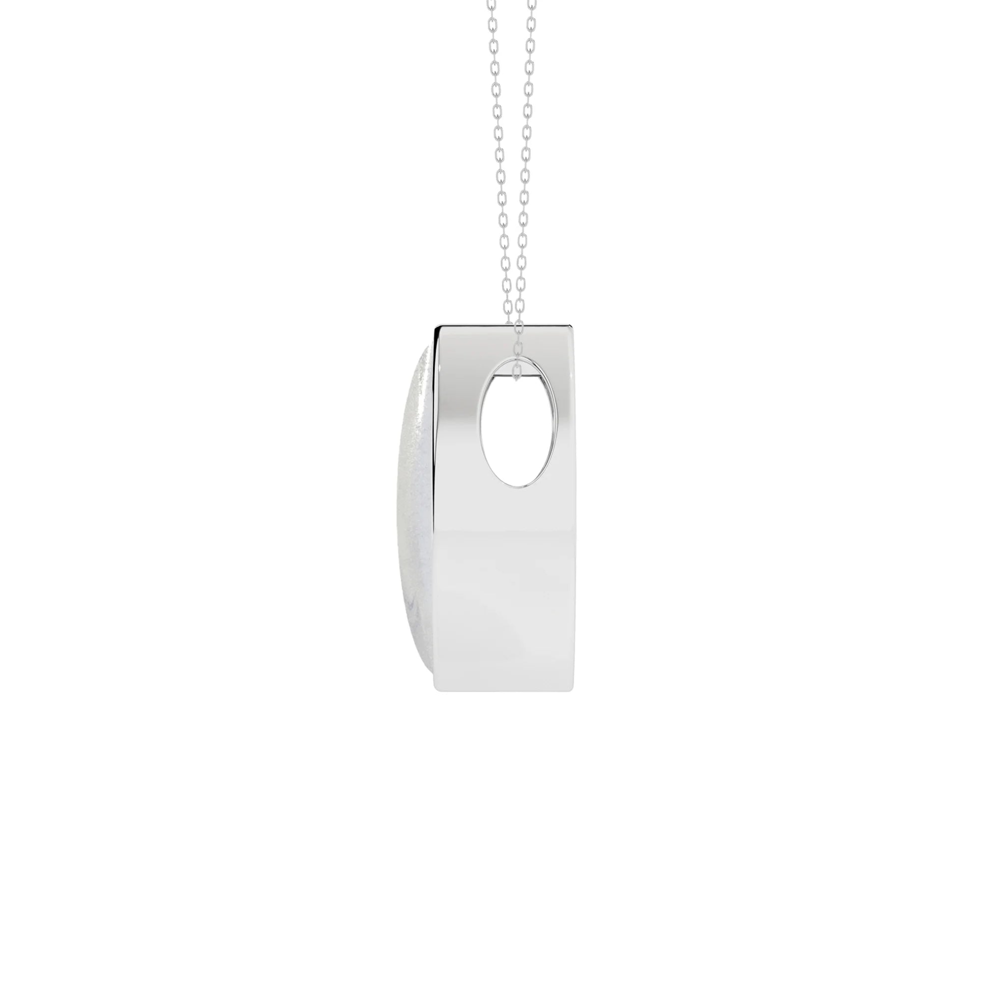 natural pink-moonstone marquise shape pendant necklace