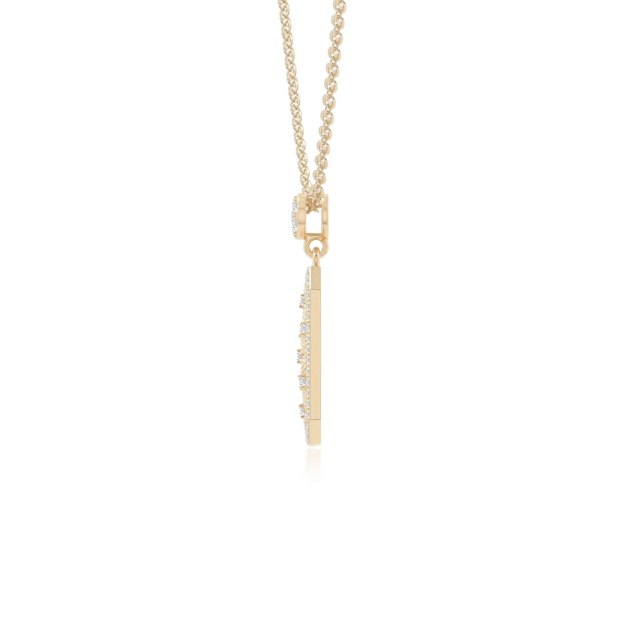 moissanite infinity love knot necklaces in yellow gold vermeil 