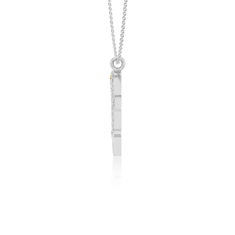 natural citrine dolphin necklaces in yellow gold vermeil 