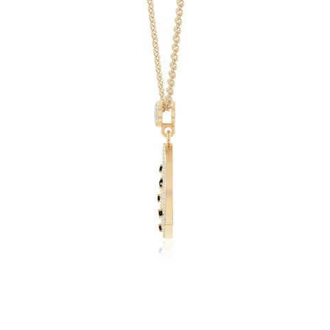 natural black-onyx infinity love knot necklaces in yellow gold vermeil 