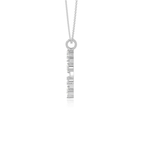 moissanite infinity love knot necklaces in sterling silver 