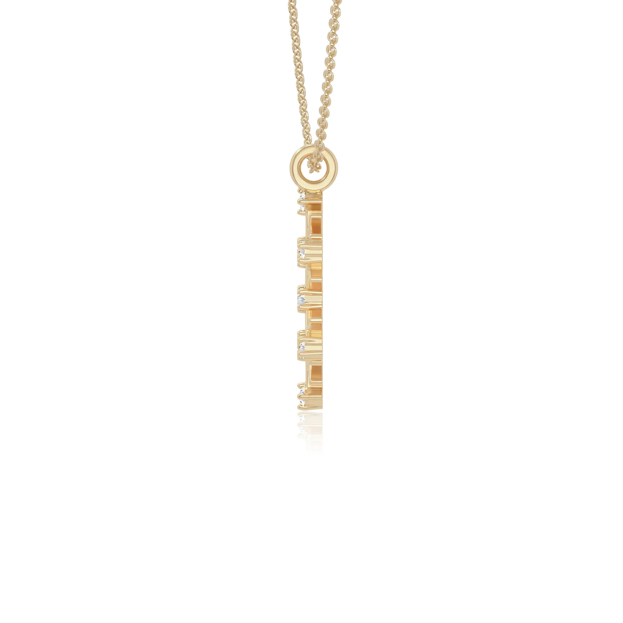 natural pink-tourmaline infinity love knot necklaces in yellow gold vermeil 