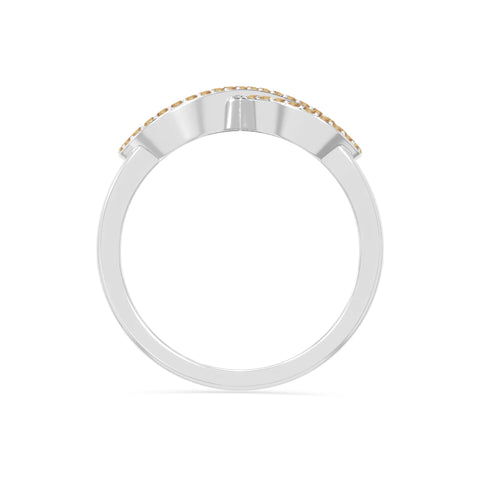 natural citrine infinity promise rings in sterling silver 