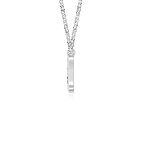 natural blue-sapphire mom heart necklaces in sterling silver 