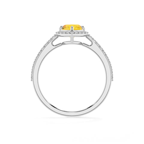 lab-grown yellow-sapphire heart half eterity halo solitaire engagement ring