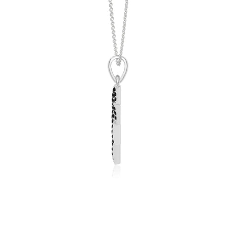 natural black-onyx infinity love knot necklaces in sterling silver 