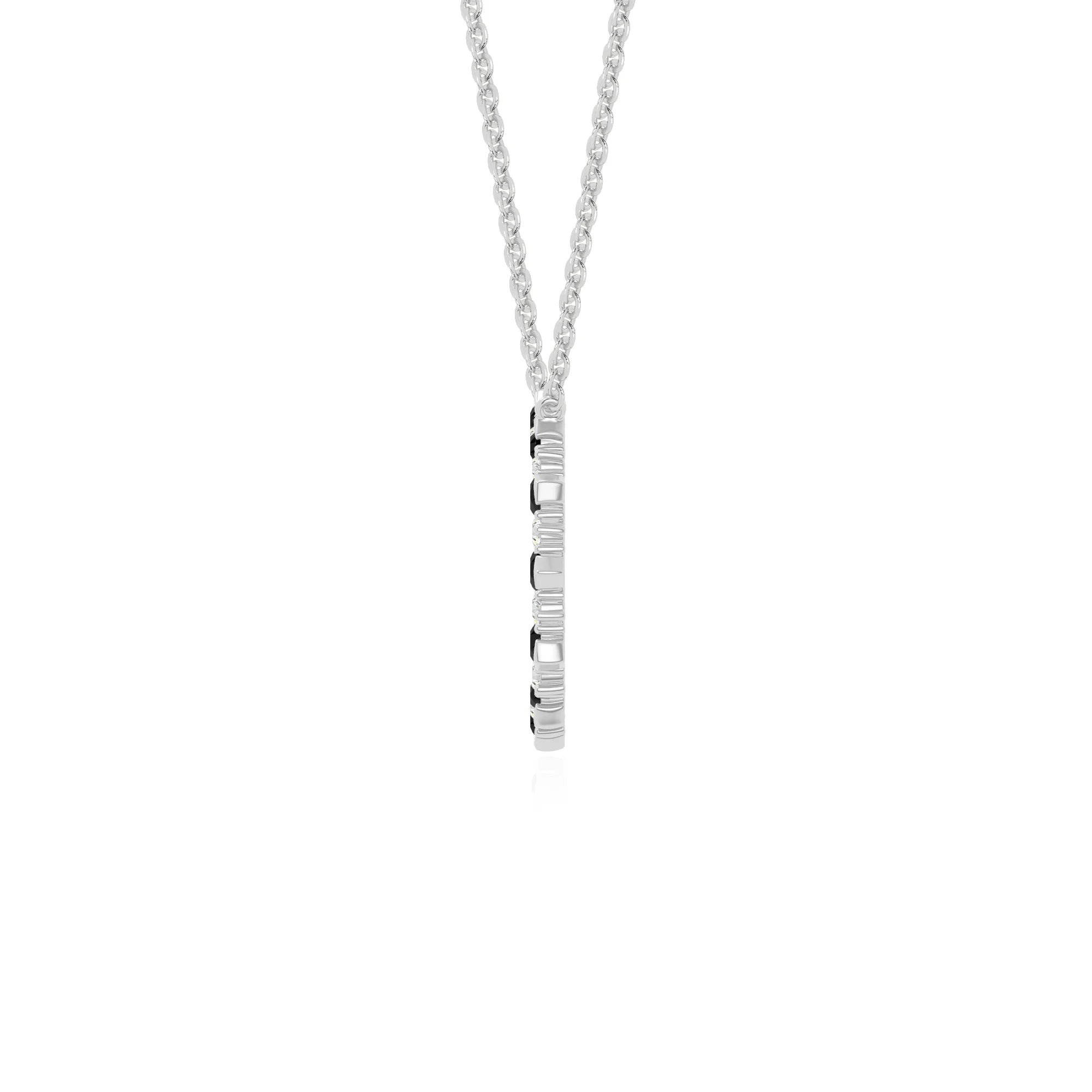 natural black-onyx sun necklaces in sterling silver 