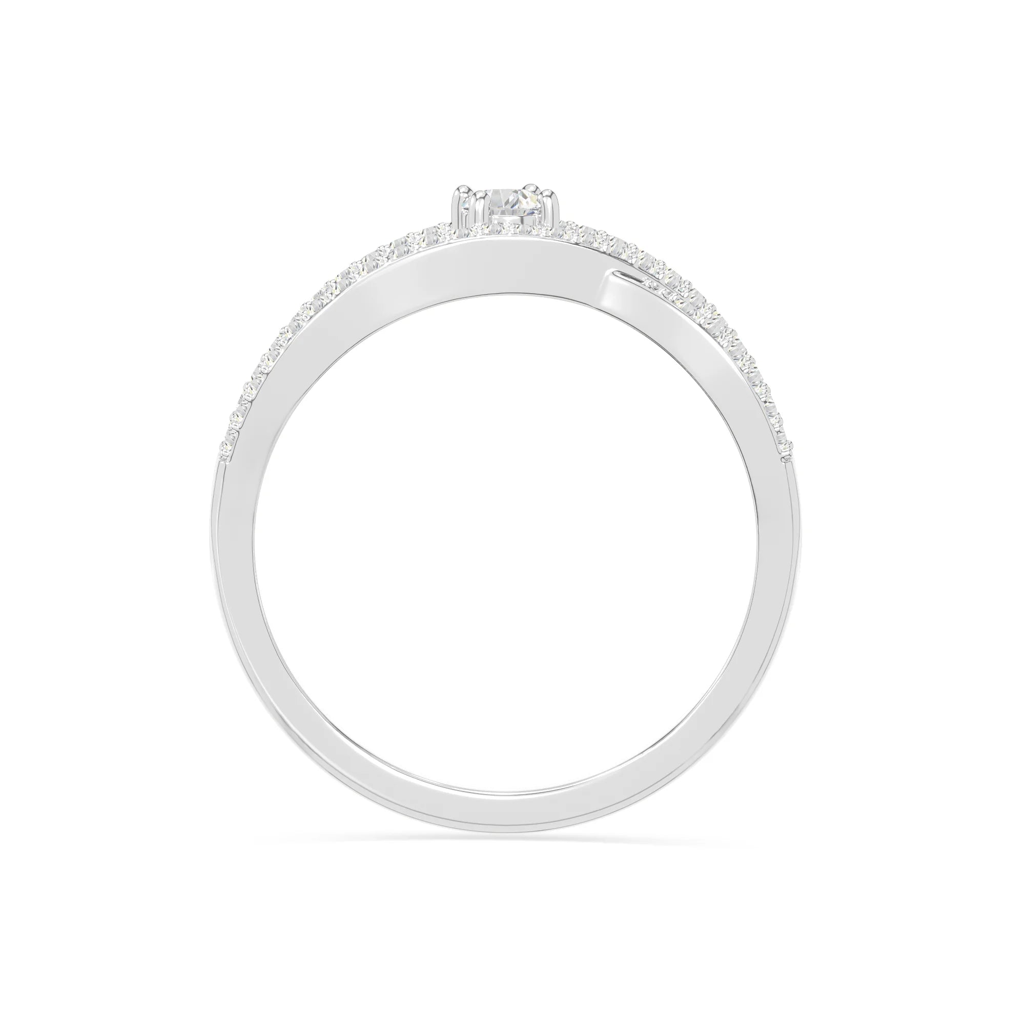 natural moissanite promise rings in sterling silver 