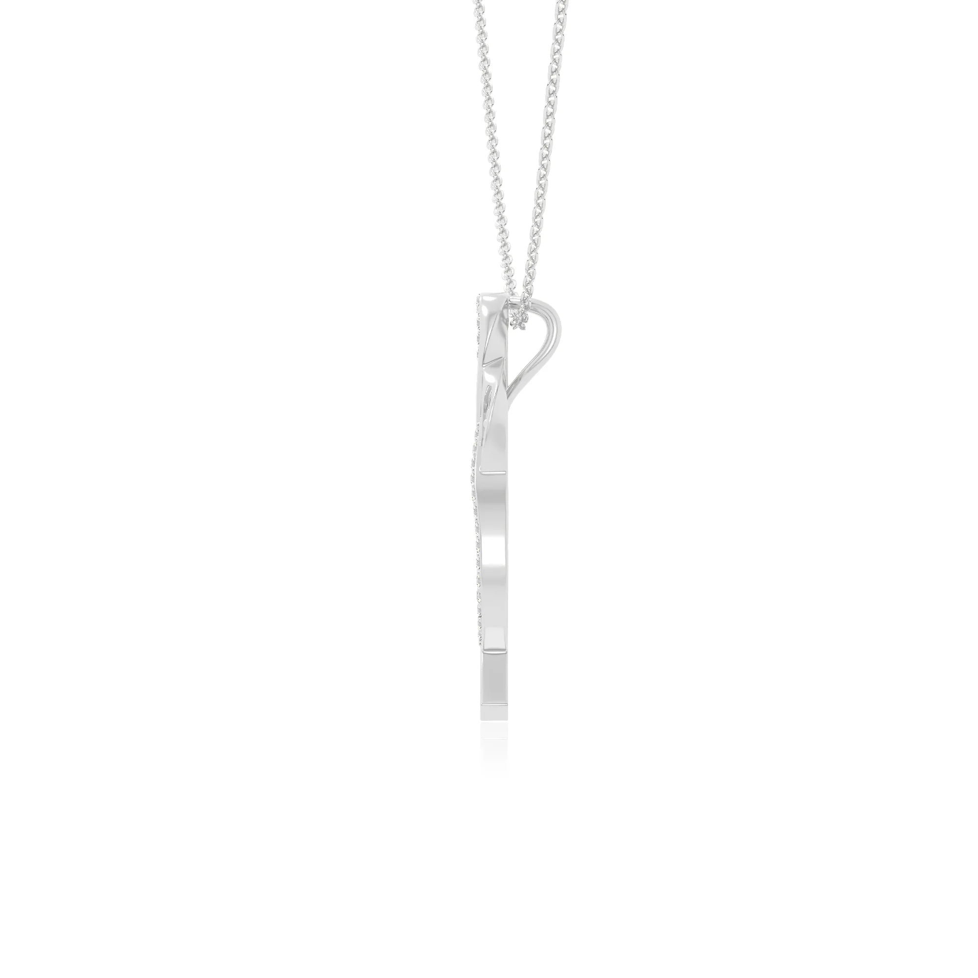 moissanite infinity necklaces in sterling silver 