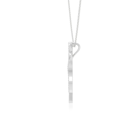moissanite infinity necklaces in sterling silver 