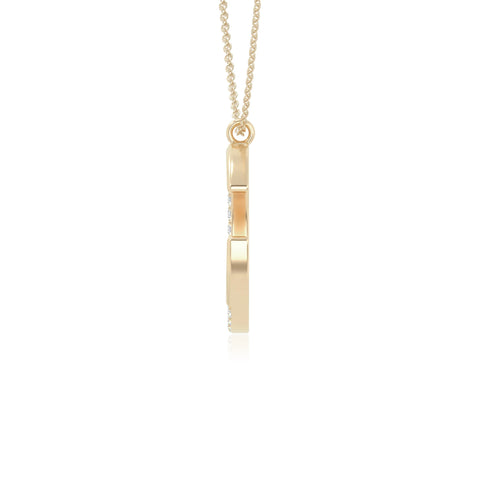 moissanite moon & star necklaces in yellow gold vermeil 