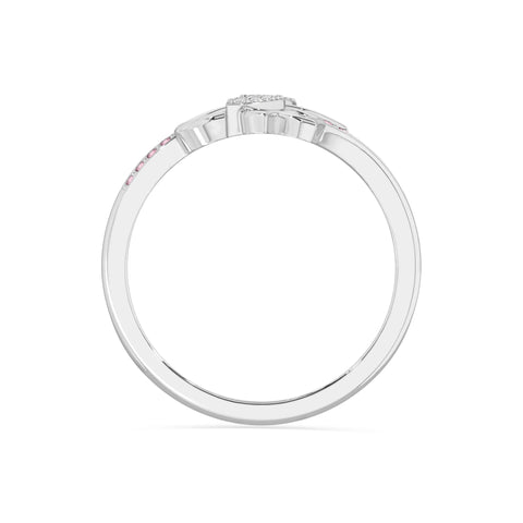 natural pink tourmaline lotus blossom rings in sterling silver 