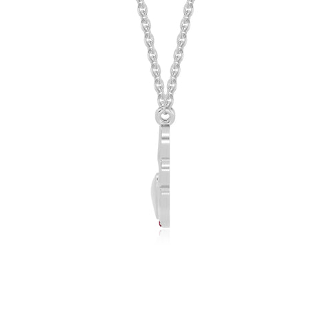 natural ruby angel wings heart necklaces in sterling silver 