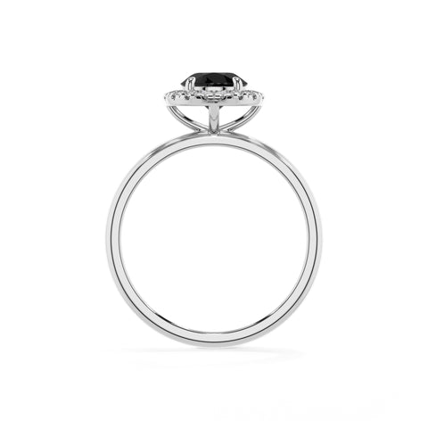 natural black-onyx round halo solitaire engagement ring