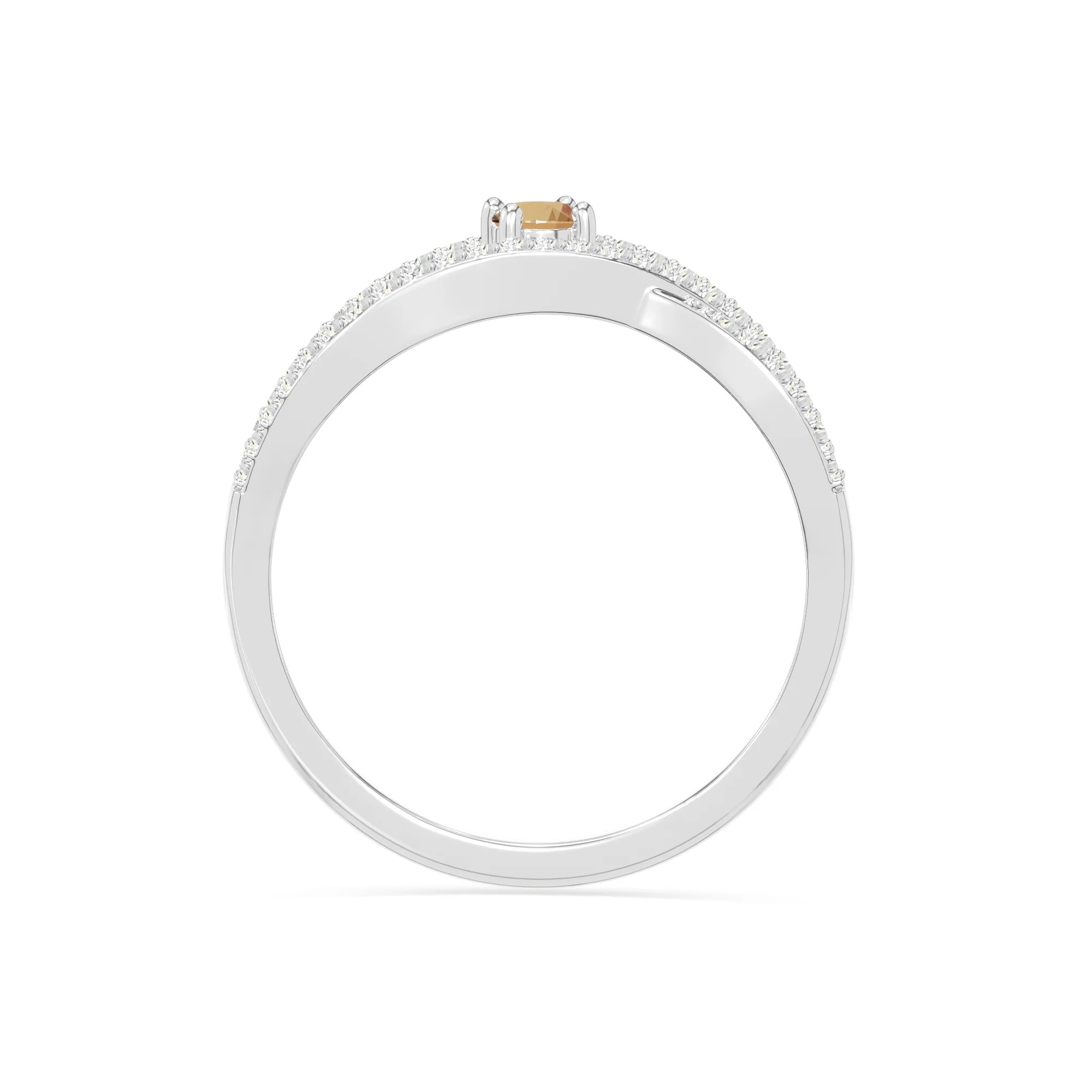 natural citrine promise rings in sterling silver 