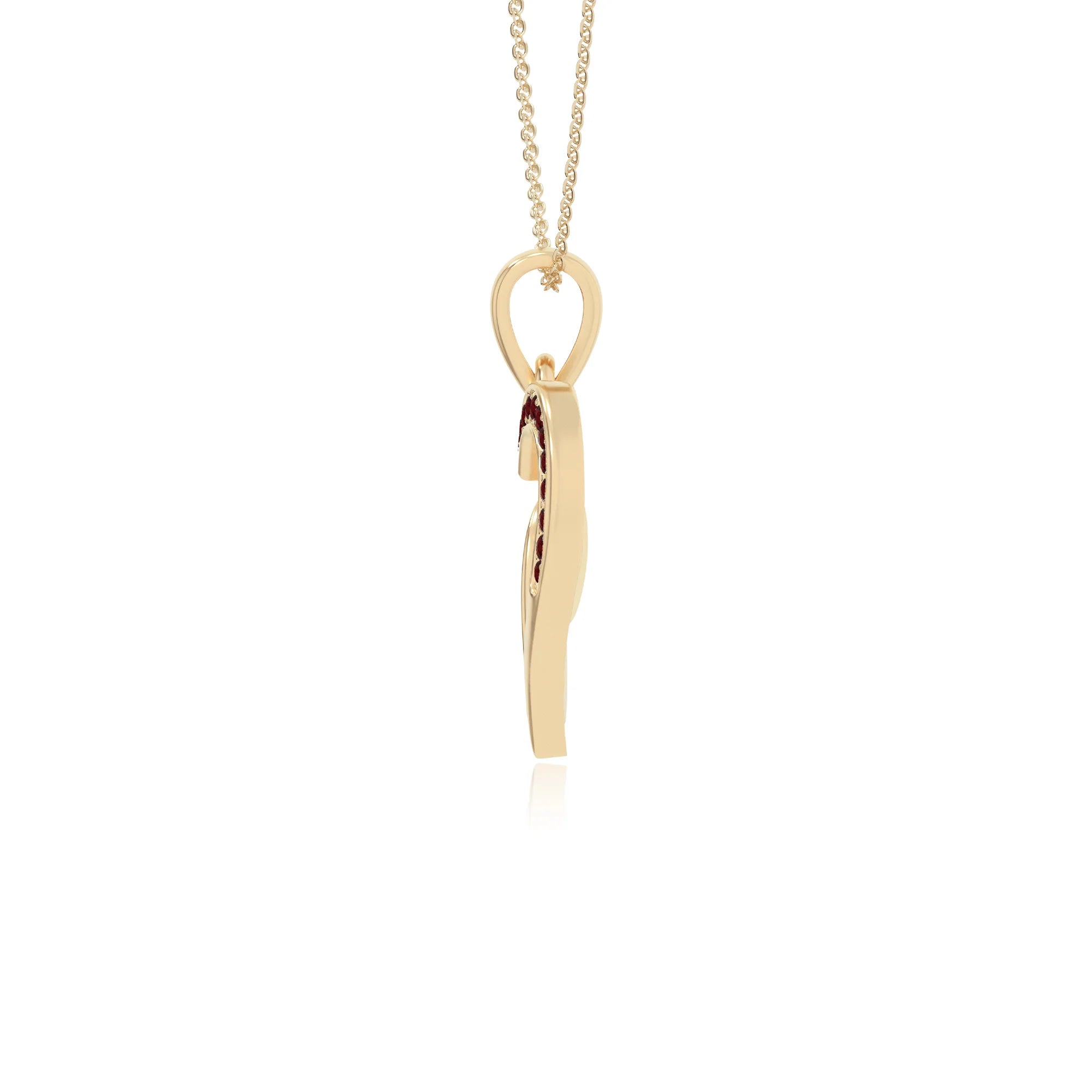 natural garnet infinity necklaces in yellow gold vermeil 