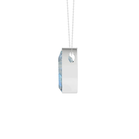 natural rainbow-moonstone pear shape pendant necklace