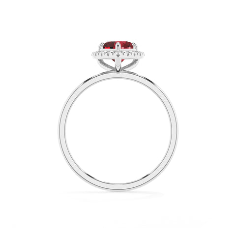 lab-grown ruby heart halo solitaire engagement ring