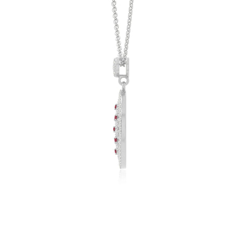 natural ruby infinity love knot necklaces in sterling silver 
