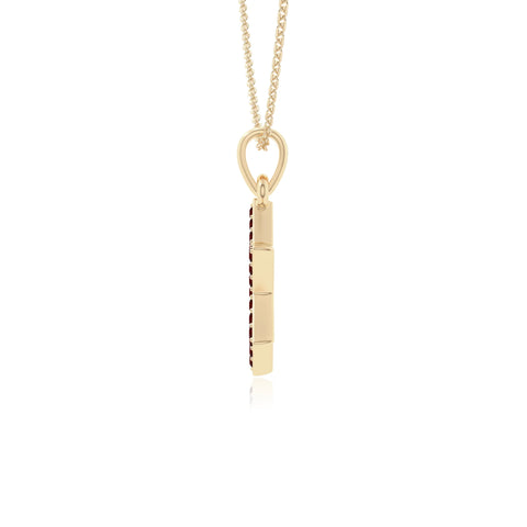natural garnet star of david necklaces in yellow gold vermeil 