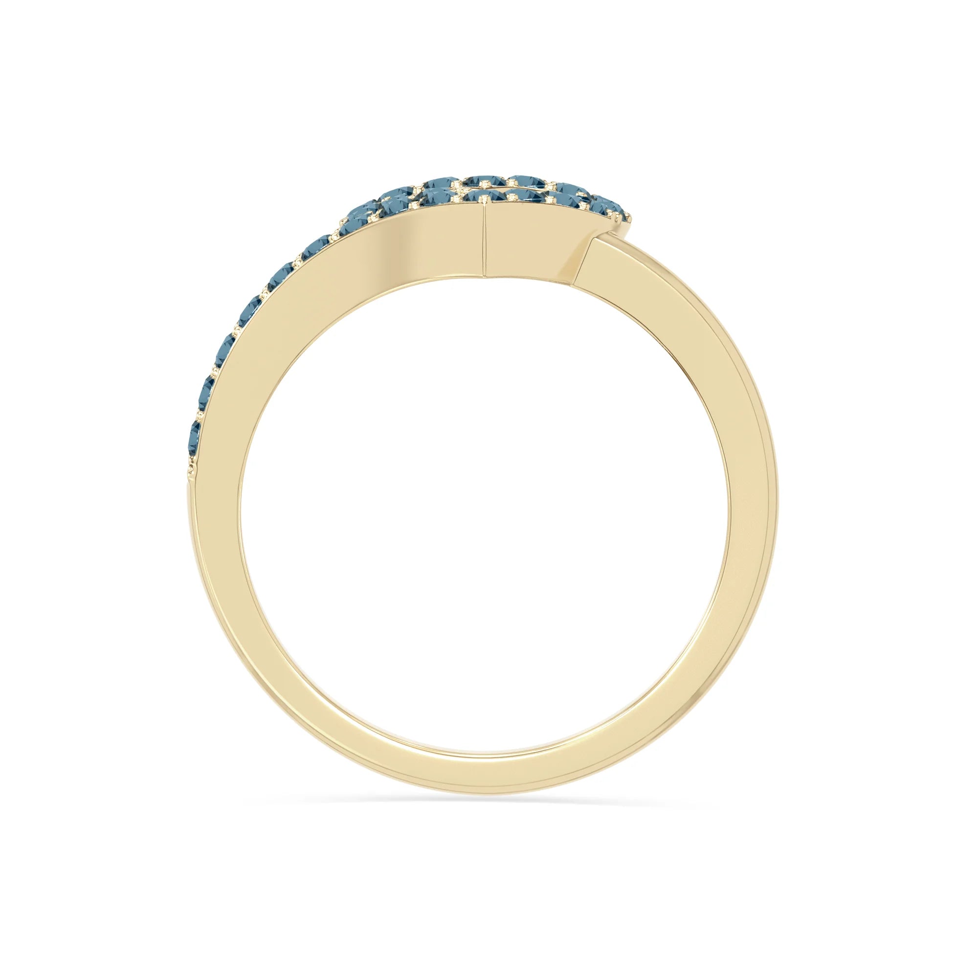 natural london blue topaz heart promise rings in yellow gold vermeil