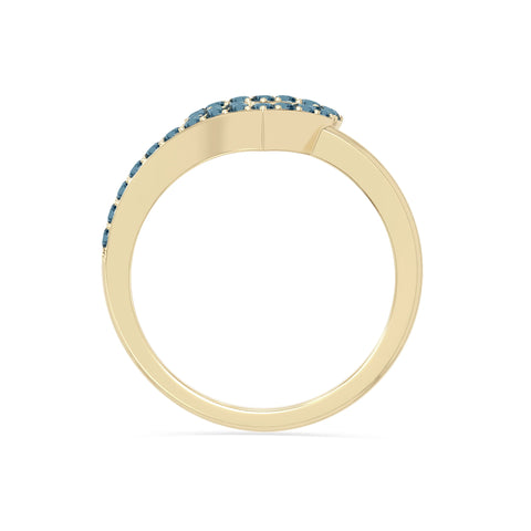 natural london blue topaz heart promise rings in yellow gold vermeil