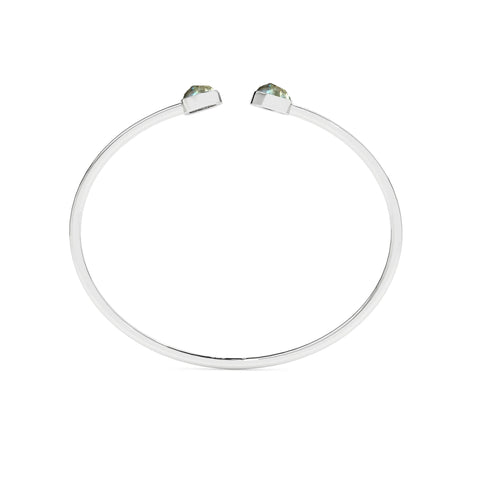 natural labradorite rough shape twister bracelet