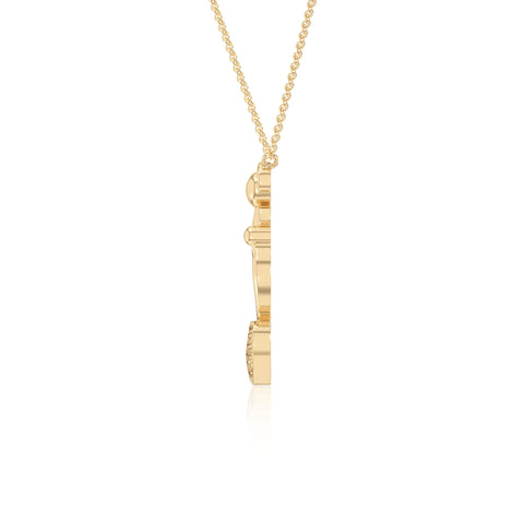 natural citrine mother child heart necklaces in sterling silver 
