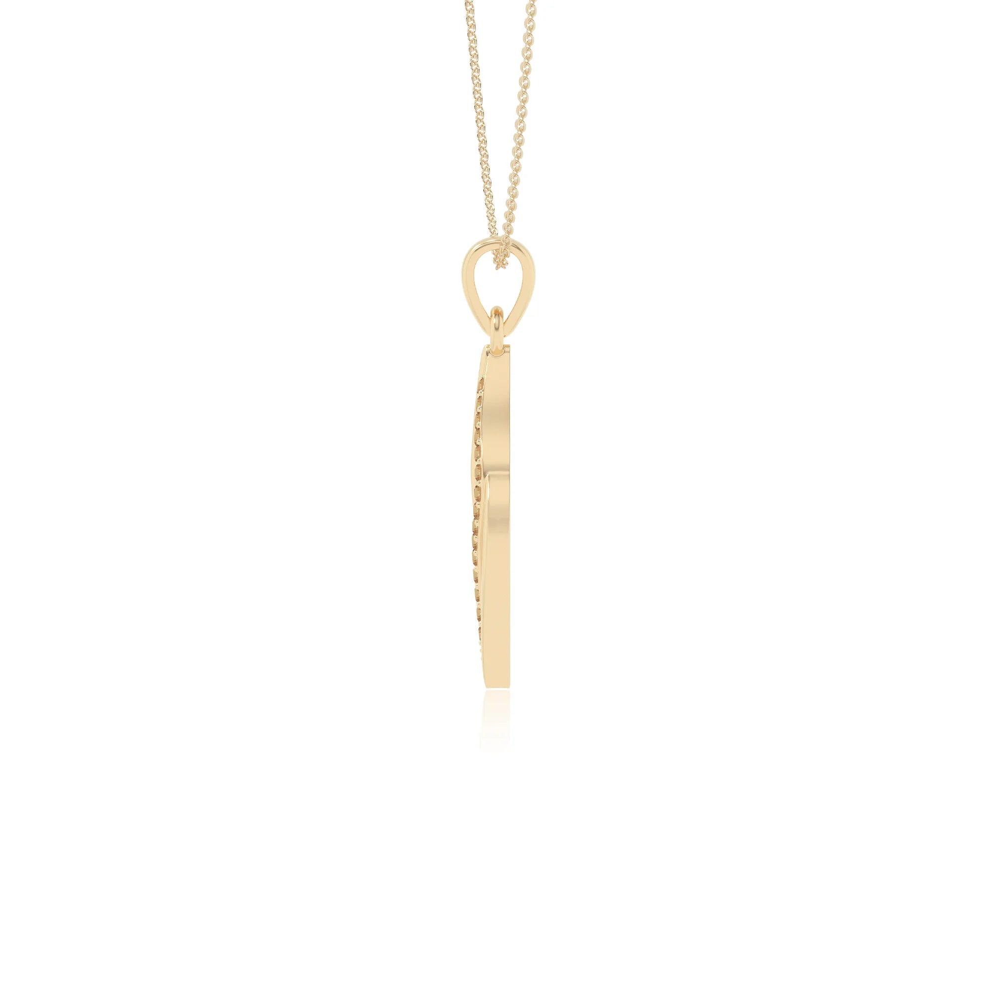 natural citrine leaf necklaces in yellow gold vermeil 