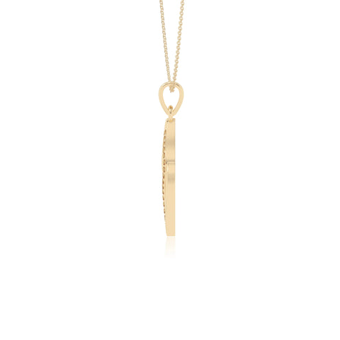 natural citrine leaf necklaces in yellow gold vermeil 
