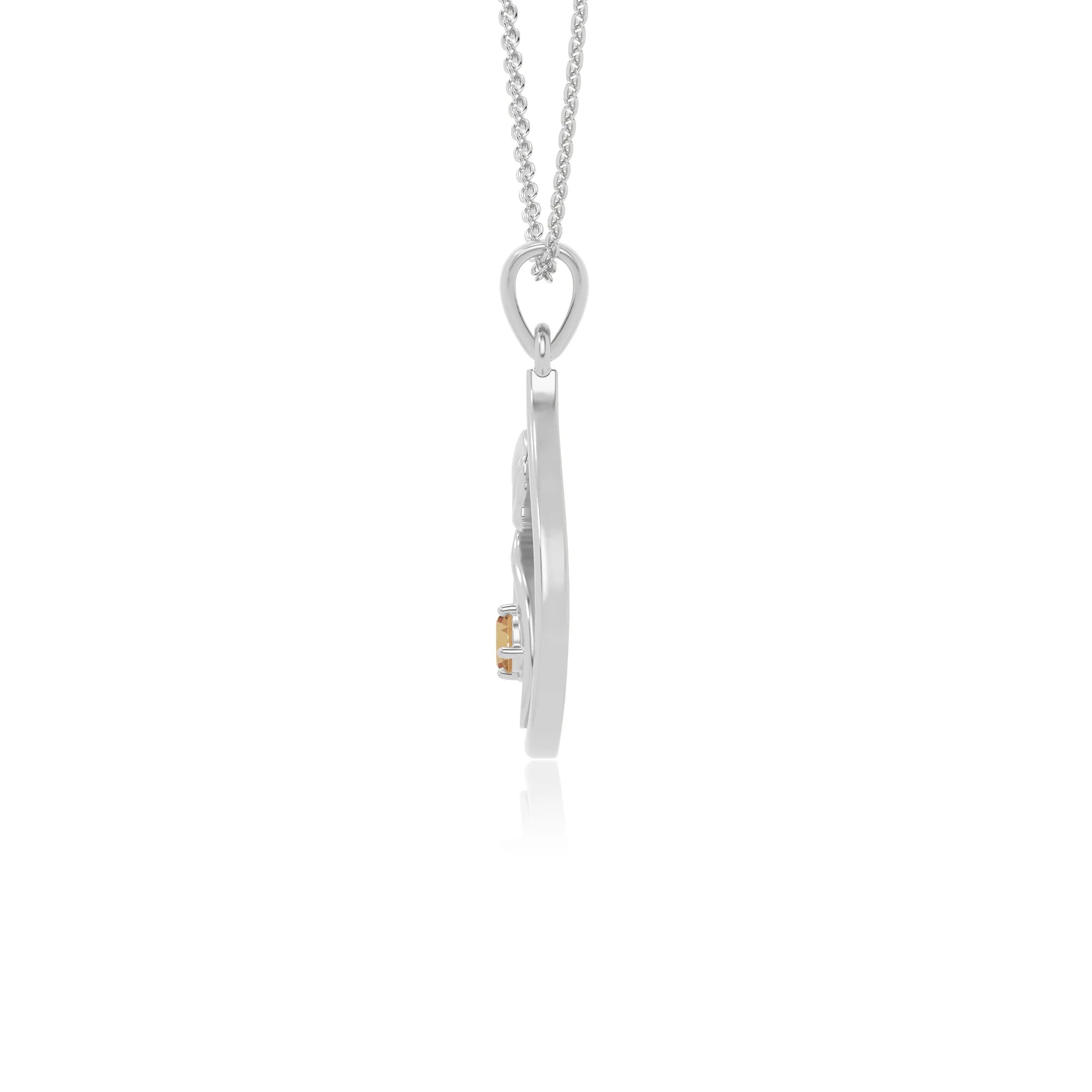 natural citrine mom to be necklaces in sterling silver 
